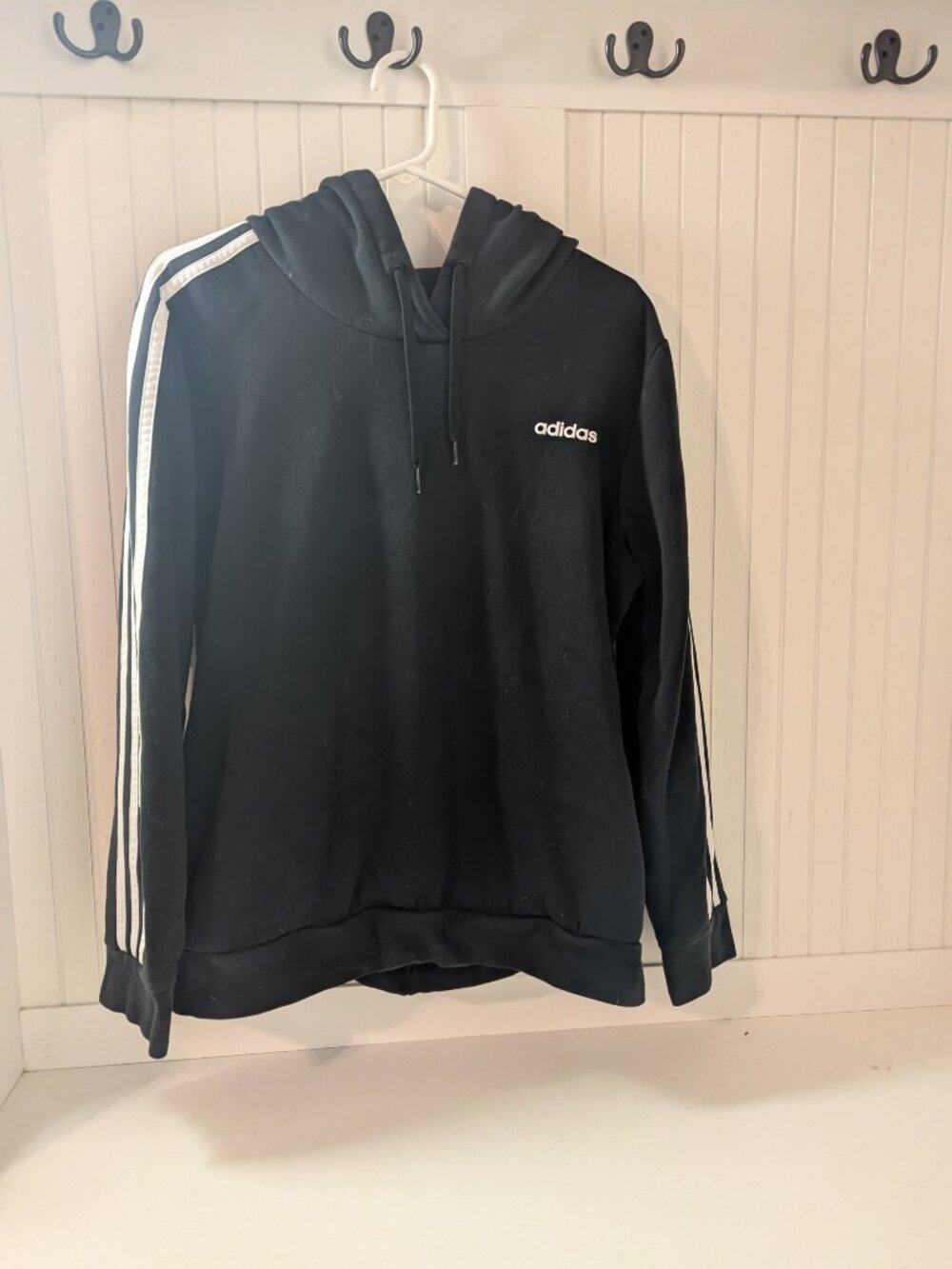 Adidas Black Hoodie with Pockets